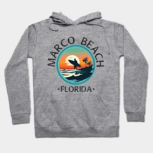 Marco Beach - Florida (with Black Lettering) Hoodie